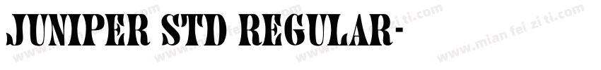 Juniper std Regular字体转换